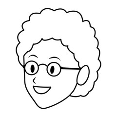 old woman only face