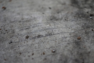 Abandoned dusty form