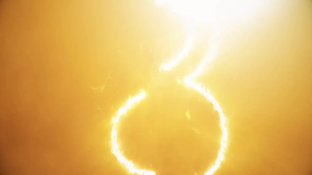 Realistic Fire Countdown with smoke and cloud. Fire counting down from thirty to zero. Animation of counter from fire. abstract epic counter. Elegant thirty seconds regressive counter.