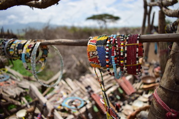 マサイのハンドメイドアクセサリー