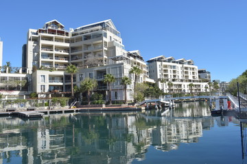 ケープタウンの水上建築