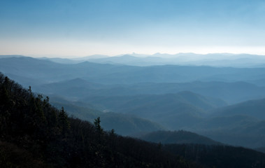 Misty Mountain View in North Carolina