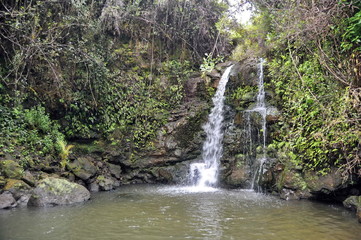 Fototapeta na wymiar Waterfall in Hawaii, USA