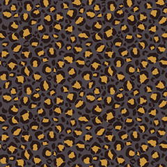 Funky Leopard Print Seamless Pattern - Fun leopard spots in retro colors pattern design