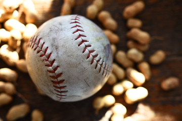 Old Baseball and Peanuts
