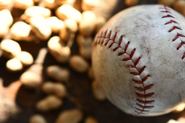 Old Baseball and Peanuts