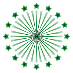 star burst circular icon