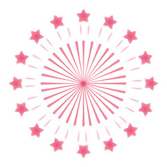 Obraz premium star burst circular icon