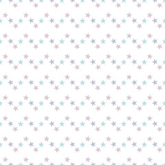 Seamless pattern with stars on white background. Vector illustration.