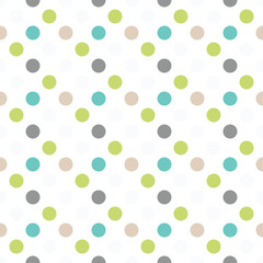 Abstract round seamless pattern. Geometrical background with circles. Vector illustration.
