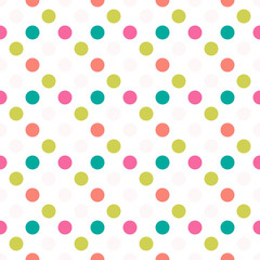 Abstract round seamless pattern. Geometrical background with circles. Vector illustration.