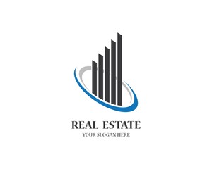 Real estate logo icon illustration