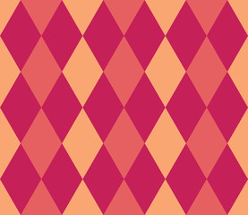 Seamless geometric pattern. Rhombus background. Vector illustration. 