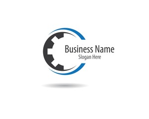 Gear machinery logo icon