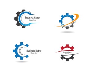 Gear machinery logo icon