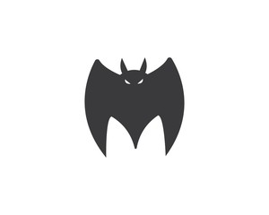 bat ilustration vector icon logo