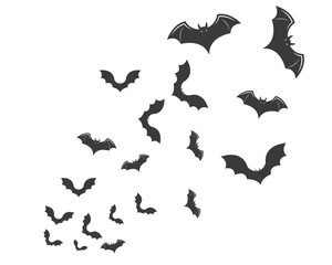 bat ilustration vector icon logo