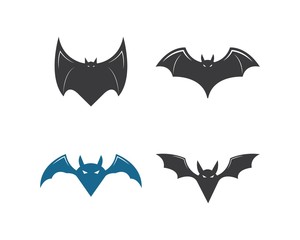 Fototapeta premium bat ilustration vector icon logo