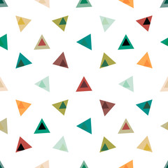 Triangular background. Seamless geometric pattern. Seamless abstract triangle geometrical background. Infinity geometric pattern. Vector illustration.