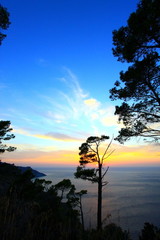 Fototapeta na wymiar mediterranian sunset