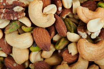 Assortment of dry nuts