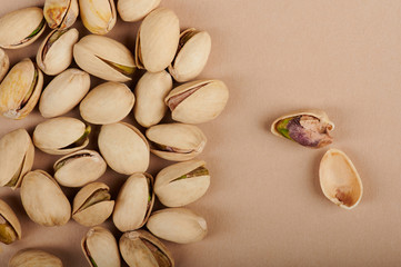 One open pistachio
