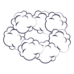 Gardinen cloud expression pop art style © djvstock