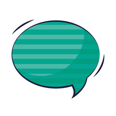 speech bubble pop art style