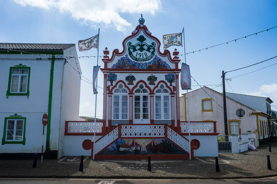 Portugal, Azores, Island of Terceira, Vila Sao Sebastiao, Imperio do Espirito Santo de Sao Sebastiao