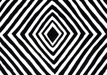 Black and white striped background abstract rhombus