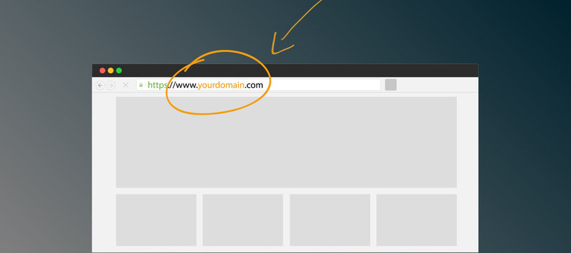 Domain name Website Illustration
