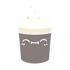 quirky hand drawn cartoon glass of stout