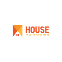 Modern Colorful House Logo Vector Graphic Design
