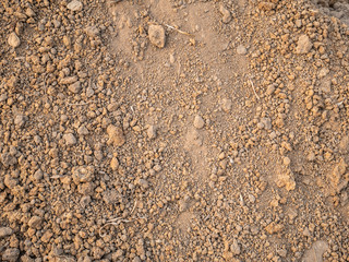 Soil brown color from the garden. Soil texture background