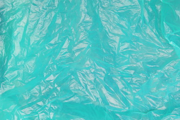 close up green plastic bag texture