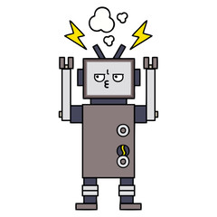 cute cartoon robot