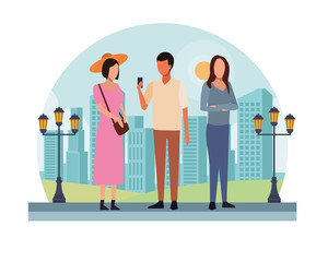 casual people cartoon