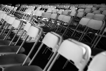White Chairs Set Up for an Event