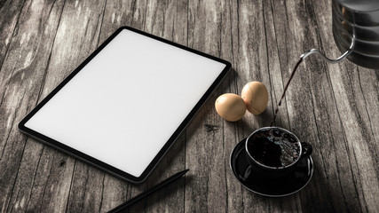 tablet mock-up with clipping path