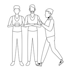 casual people cartoon