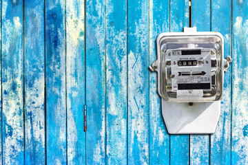 Power meter on the pole For residential houses.