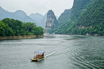 Guilin, Day li River, cruise, Karst, montain, sugarloaf, yangshuo, china, asia