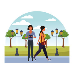 casual people cartoon