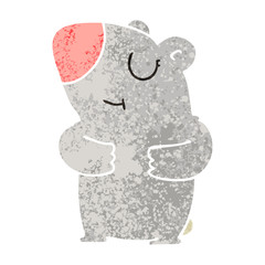 quirky retro illustration style cartoon bear