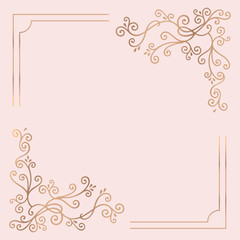 Gold frame background