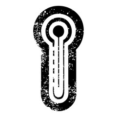glass thermometer distressed icon