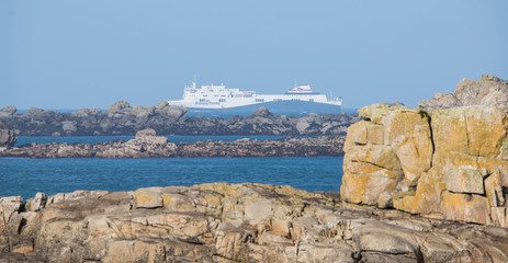 Naklejka premium Férie archipel de Ouessant Finistère nord Bretagne France