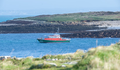 Bateau SNSM ile de Molène Finistère nord Bretagne France