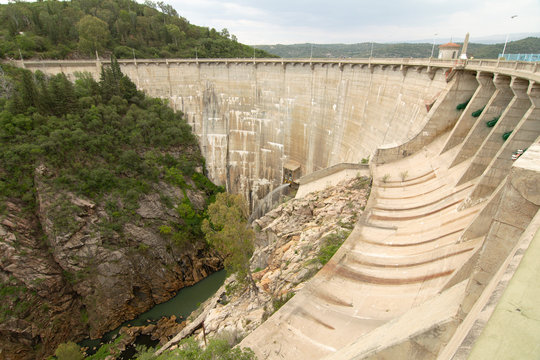 View of La Vi&ntilde;a dam, located near Nono and Mina Clavero, Cordoba, Argentina.