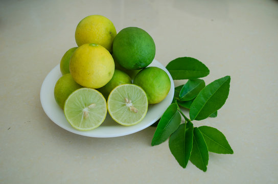 Keylimes And Leaves
